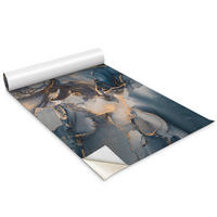 MÖBLAUFKLEBER 100x50 cm blau - Dunkelblau, Kunststoff (100/50/0.1cm) - Wallfluent