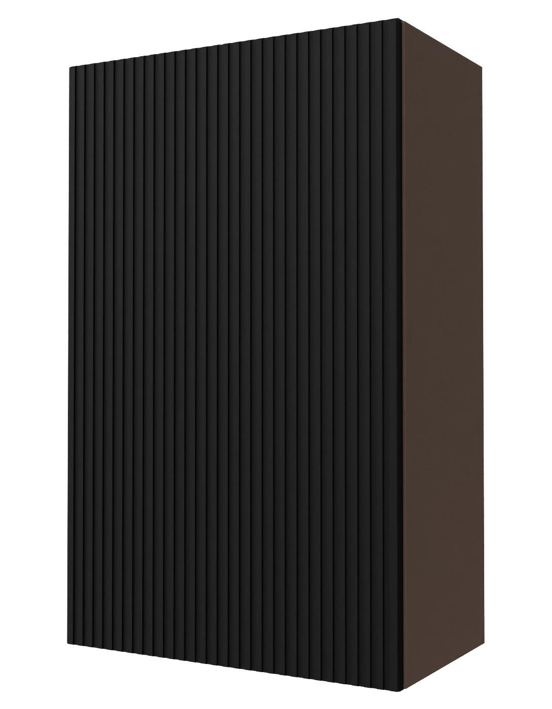 KÜCHENHÄNGESCHRANK Lamello W4/60/1 Schwarz Matt / Lava 60 / 32,5 / 96cm - Dunkelgrau/Schwarz, Holz/Holzwerkstoff (60/96/32.5cm) - Feldmann-Wohnen