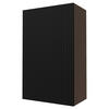 KÜCHENHÄNGESCHRANK Lamello W4/60/1 Schwarz Matt / Lava 60 / 32,5 / 96cm - Dunkelgrau/Schwarz, Holz/Holzwerkstoff (60/96/32.5cm) - Feldmann-Wohnen