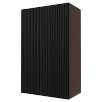 KÜCHENHÄNGESCHRANK Lamello W4/60/1 Schwarz Matt / Lava 60 / 32,5 / 96cm - Dunkelgrau/Schwarz, Holz/Holzwerkstoff (60/96/32.5cm) - Feldmann-Wohnen