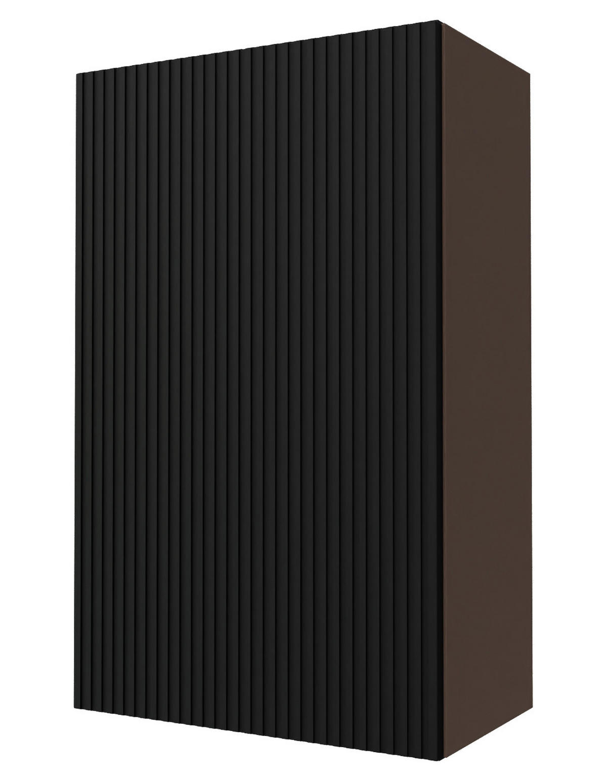 KÜCHENHÄNGESCHRANK Lamello W4/60/1 Schwarz Matt / Lava 60 / 32,5 / 96cm - Dunkelgrau/Schwarz, Holz/Holzwerkstoff (60/96/32.5cm) - Feldmann-Wohnen
