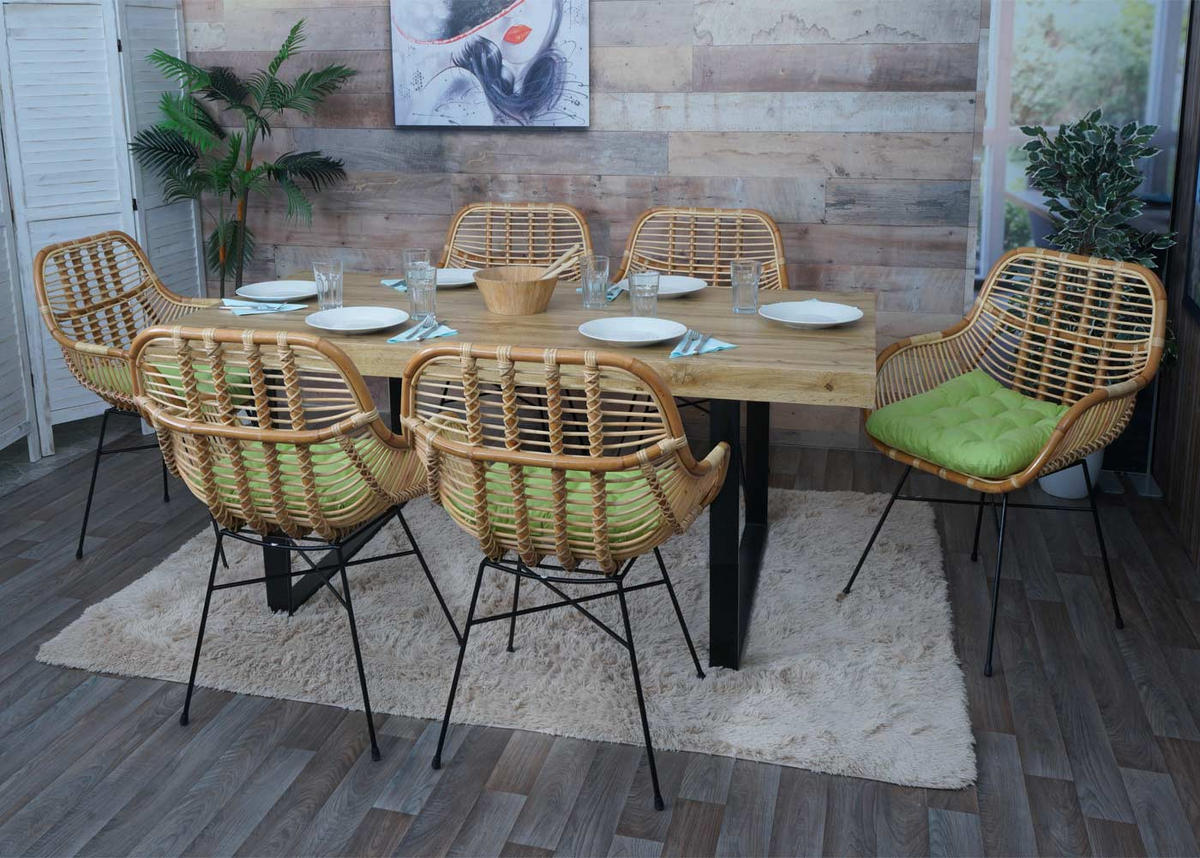 ESSZIMMERSTUHL Braun, Grün - Braun/Grün, Holz (66/93/58cm) - MCW