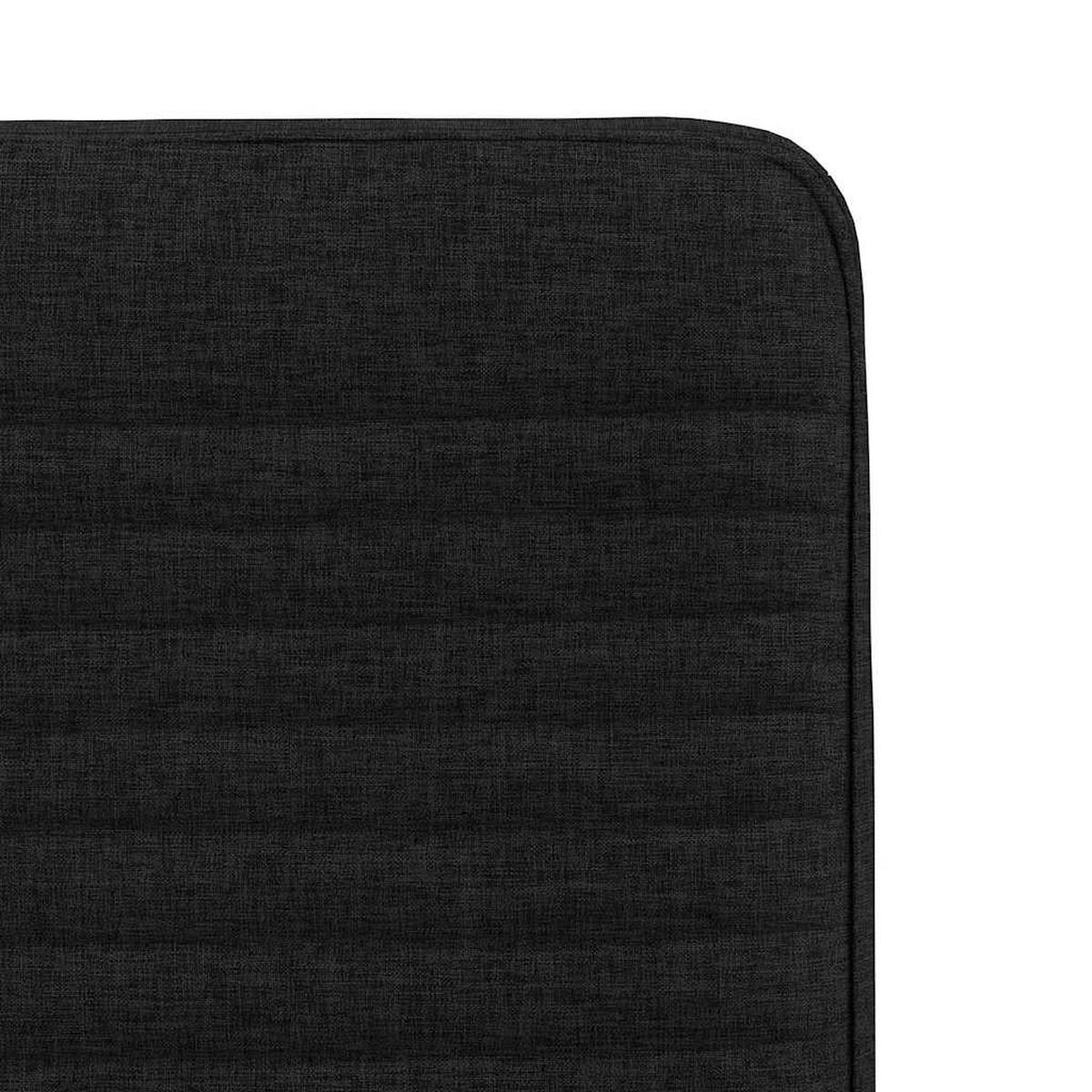 ESSZIMMERSTÜHLE 2 Stk. Schwarz Stoff 45*54*86cm - Schwarz, Metall (45/86/54cm) - ZMH