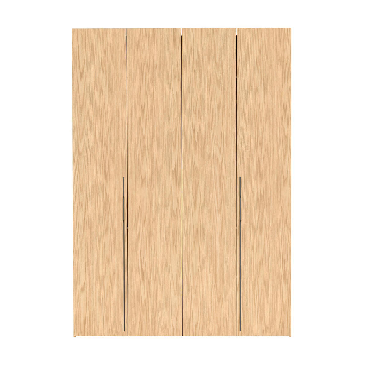 FALTTÜRENSCHRANK Omodeo 170 cm breit in Bookmatch-Eiche – mit WingLine-Falttüren - Eichefarben, Holzwerkstoff (170/240/58cm) - AX Living