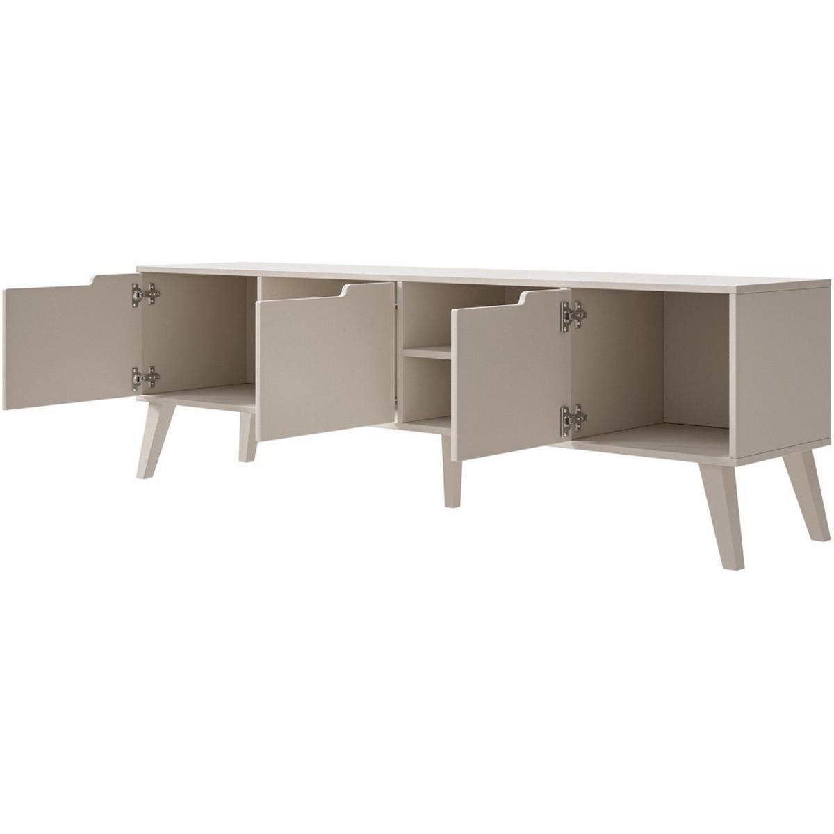 LOWBOARD Norel mit 3 Türen, 180 cm, Kaschmir - Kaschmir, Holz/Holzwerkstoff (180/55/40cm) - Beautysofa