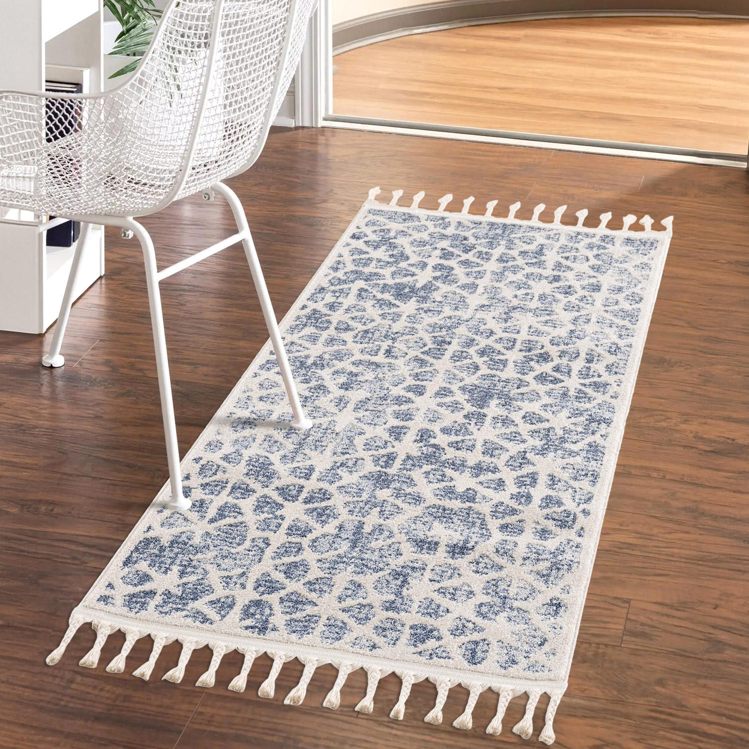 KURZFLOR-TEPPICH Art 1271 Blau 80x150 cm - Blau, Textil (80/150cm) - carpet city