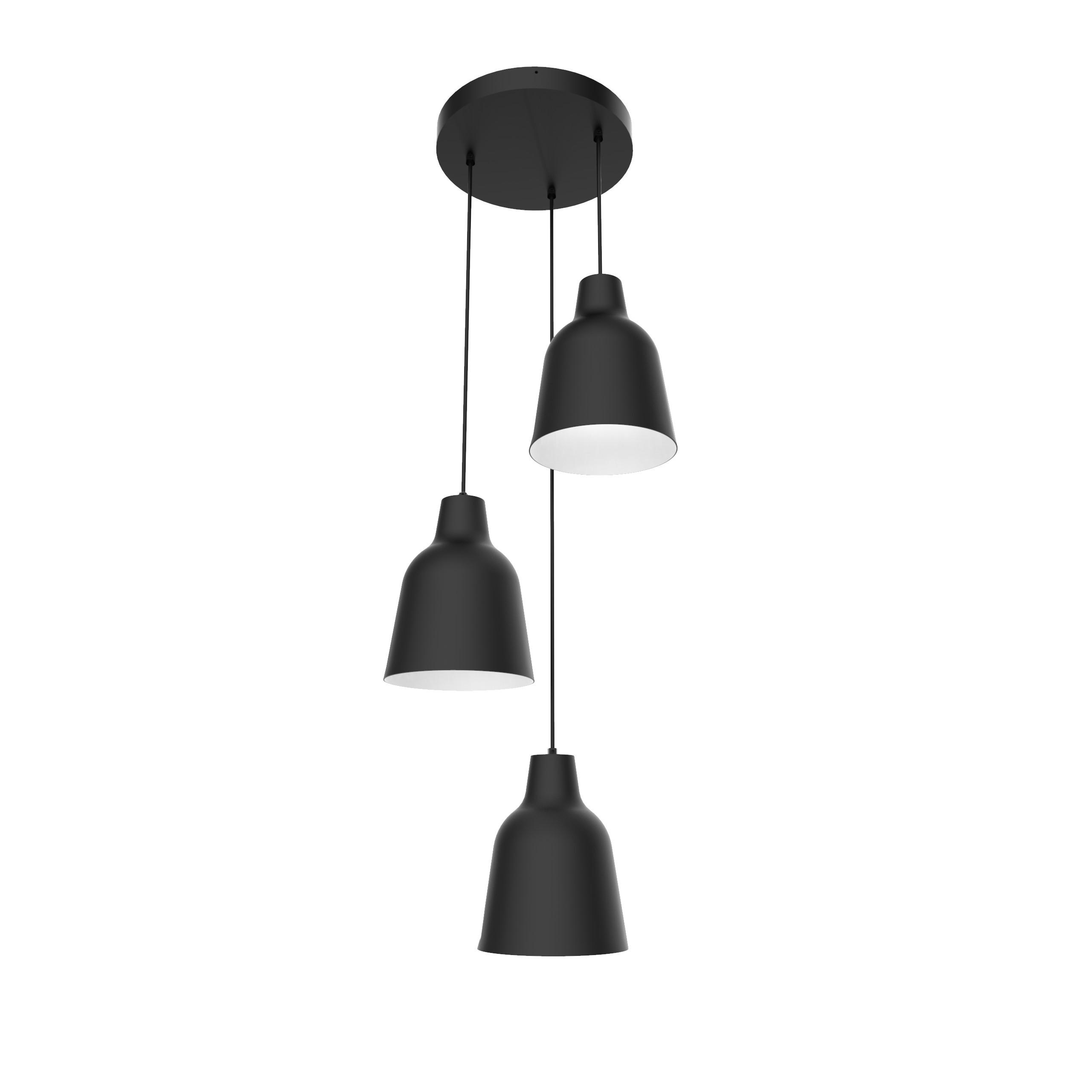 Lumicom Hängeleuchte Schwarz 35x22x35 cm