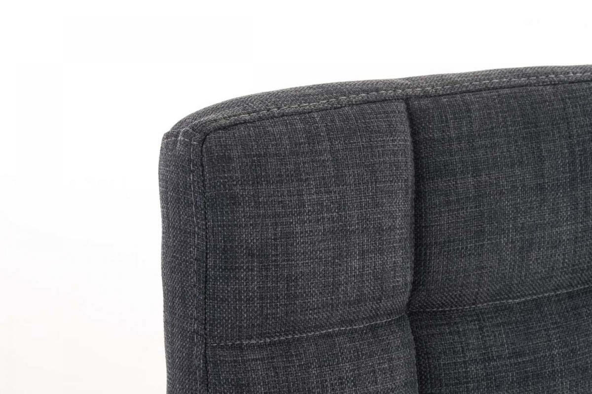 DREHSTUHL Stoff grau - Chromfarben/Grau, Textil/Metall (54/92/59cm) - CLP