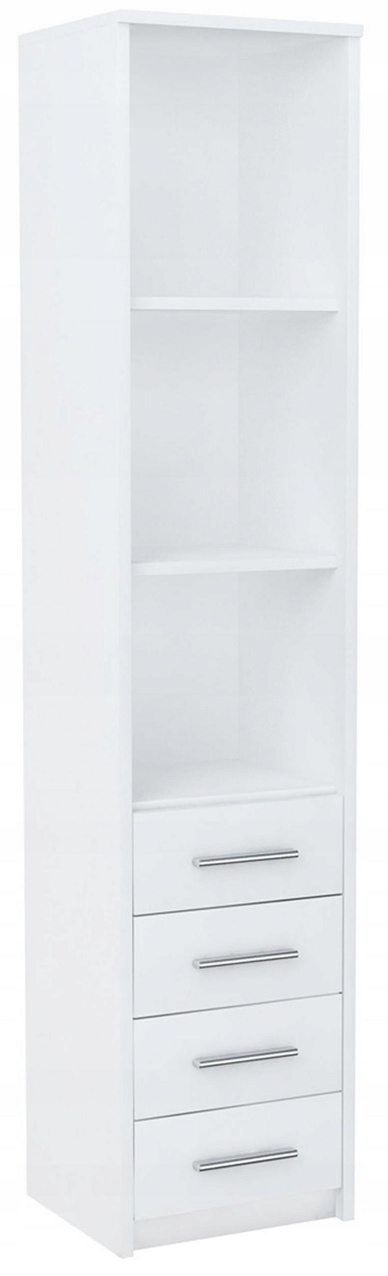 HOCHREGAL BODO R40O 4S Weiß 40/35/182 cm - Weiß, Holzwerkstoff (40/182/35cm) - Matkam Möbel