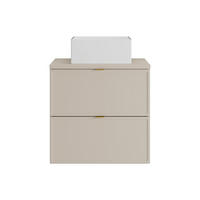 EINZELWASCHTISCH - 60 cm x 45 cm - Holz, Platte - Beige - ONDIL - Beige, Holz (60/60/45cm) - Vente-Unique