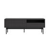 TV-ELEMENT Olar Holzoptik Esche Portland Schwarz 154 cm - Goldfarben/Schwarz, Holzwerkstoff/Metall (154/56.6/38cm) - Selsey