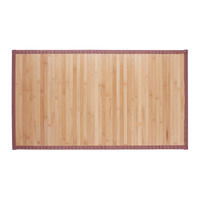 BAMBUSMATTE - Hellbraun, Holz/Textil (45/80cm) - Relaxdays