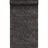 TAPETE Stein-Optik 53 cm x 10.05 m - Schwarz, Papier (53/1000cm) - Origin Wallcoverings
