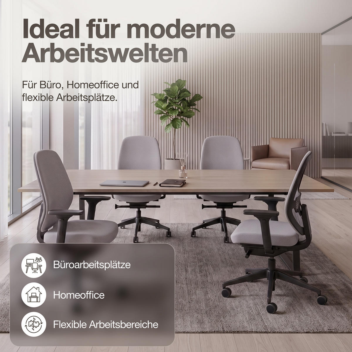DREHSTUHL Ergonomischer Bürostuhl Atessa mit Polsterrücken in hellgrau / Keine Hellgrau Ergonomischer Polsterrücken - Hellgrau, Textil (62.5/99.8/45cm) - ASSMANN