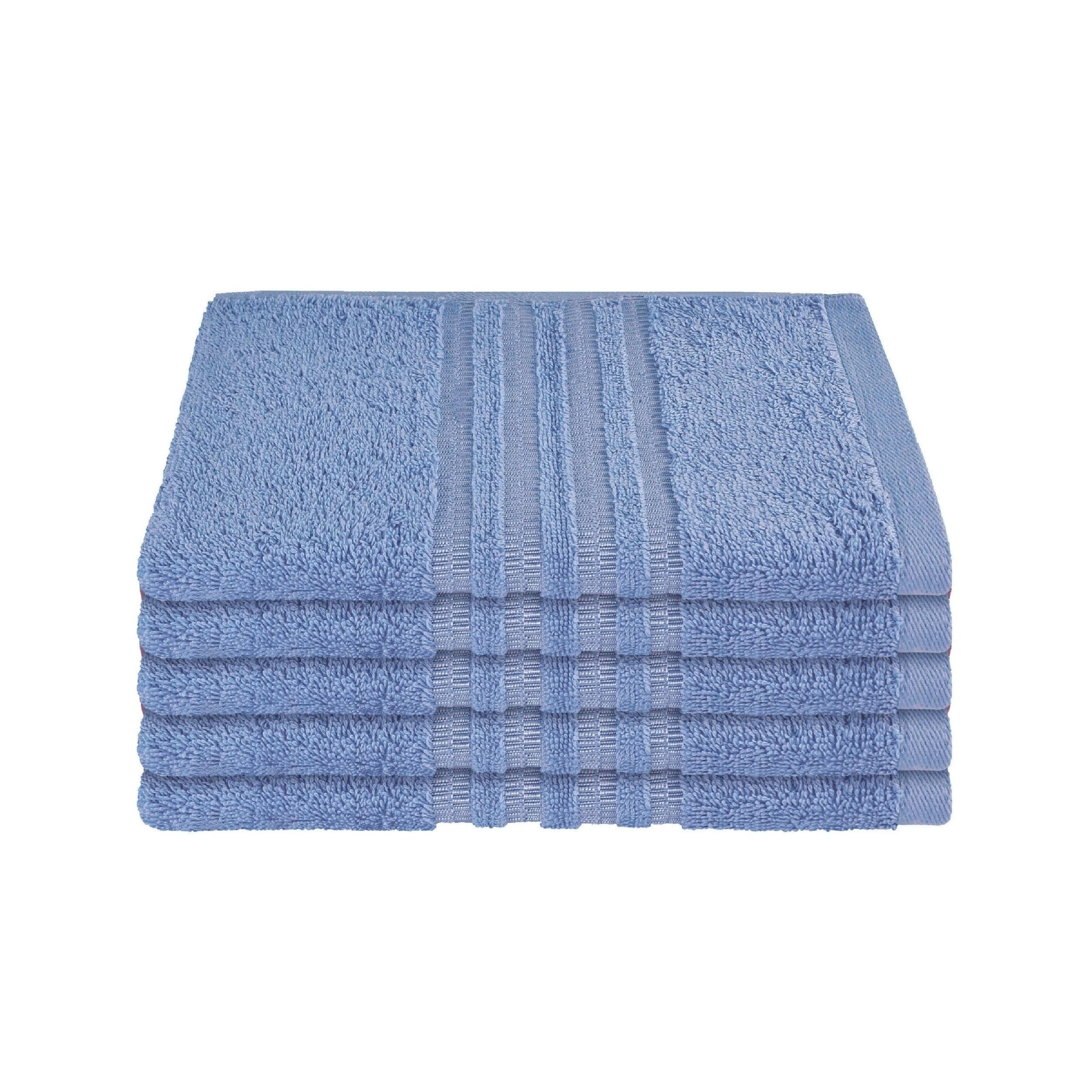 GÄSTETUCHSET Milano - 5-teilig - 30x50 cm - Hellblau - Hellblau, Textil (30/50cm) - SCHIESSER