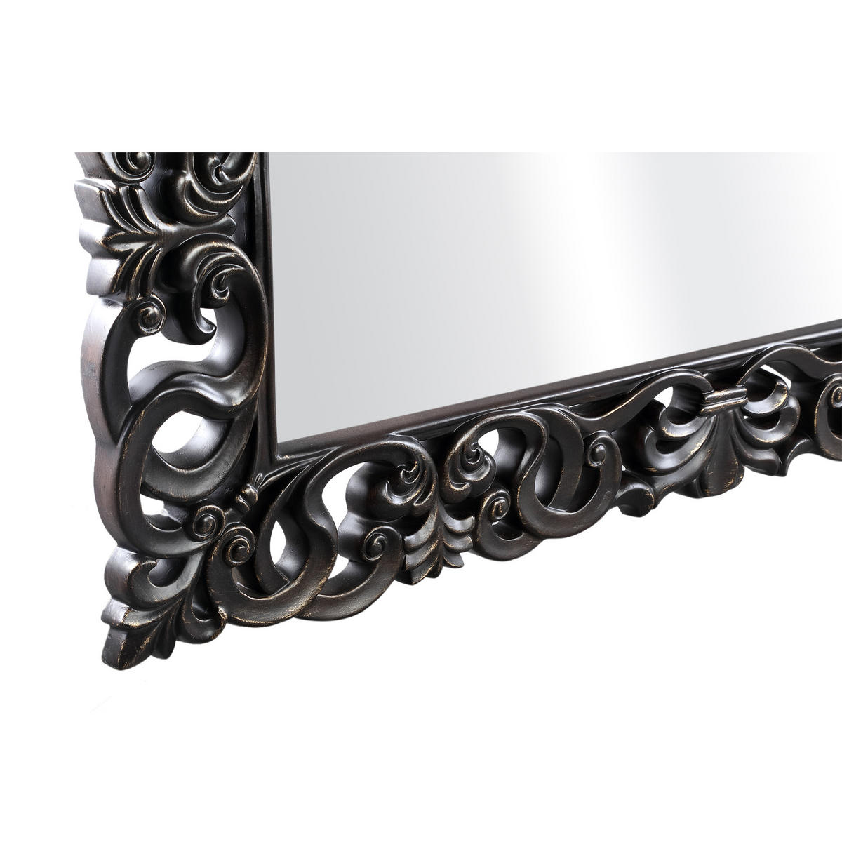 SPIEGEL Morrigan Schwarz 89/4.5/178.5cm - Schwarz, Kunststoff (4.5/178.5/89cm) - PTMD Collection