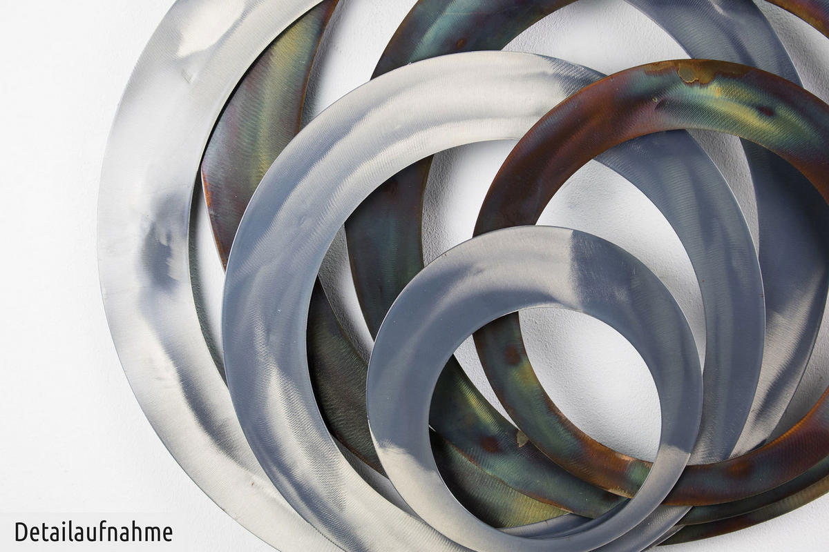 WANDDEKO Braun 86/76 cm - Braun, Metall (4.6/76/5cm) - KUNSTLOFT