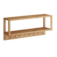 WANDGARDEROBE Campi Eiche Natur 83 / 21,5 / 36cm - Eichefarben, Holz (83/36/22cm) - Feldmann-Wohnen