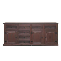 SIDEBOARD braun - Braun, Holz/Textil (200/84/44cm) - ebuy24