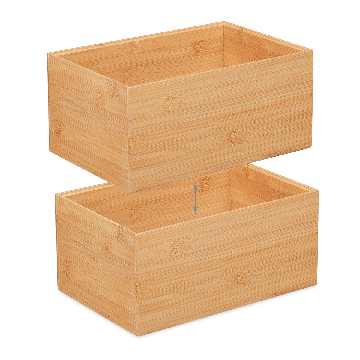 AUFBEWAHRUNGSBOX - Hellbraun, Holz/Holzwerkstoff (30/14/20cm) - Relaxdays