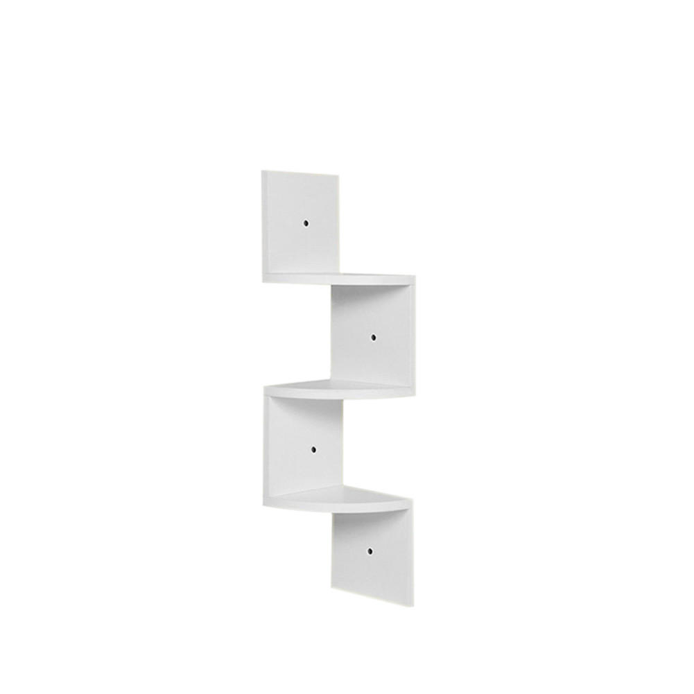Livingandhome Wandregal Weiß 19.5x81x19.5 cm