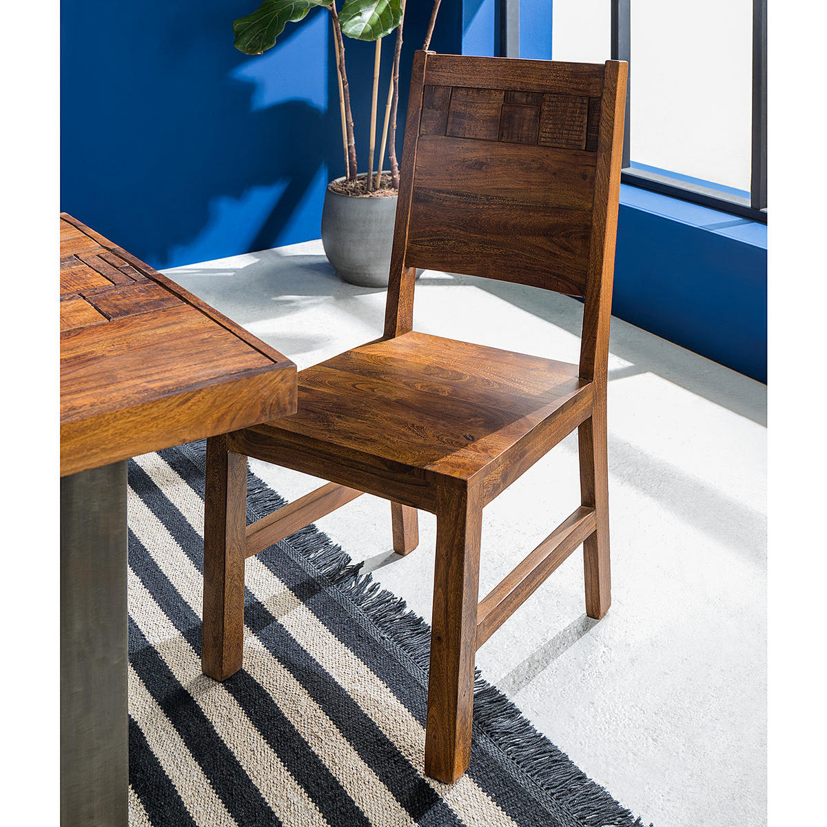 ESSZIMMERSTUHL - Akazie massiv, 2er-Set - Akaziefarben, Holz (45/100/45cm) - home24