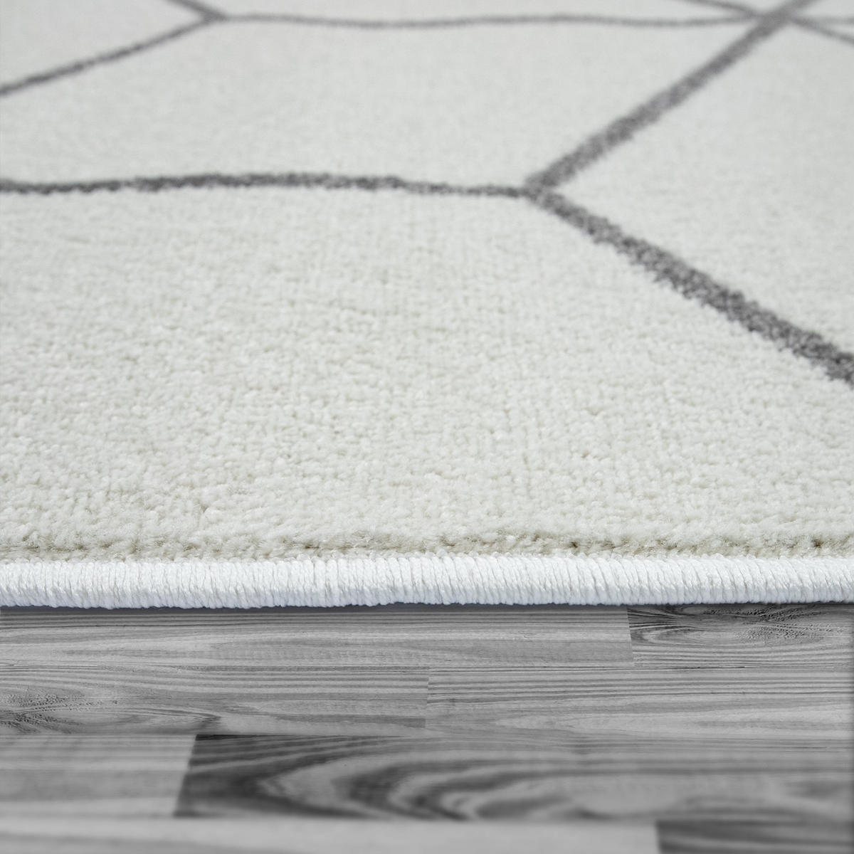 KURZFLORTEPPICH 60/100 cm Stella 402 - Weiß, Textil (60/100cm) - Paco Home