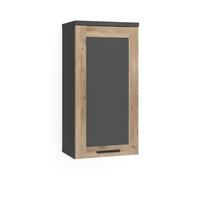 HÄNGESCHRANK Niko Anthrazit/Viking Oak 40.3 x 79.6 cm - Anthrazit, Holzwerkstoff (40.3/79.6/27.9cm) - Vicco