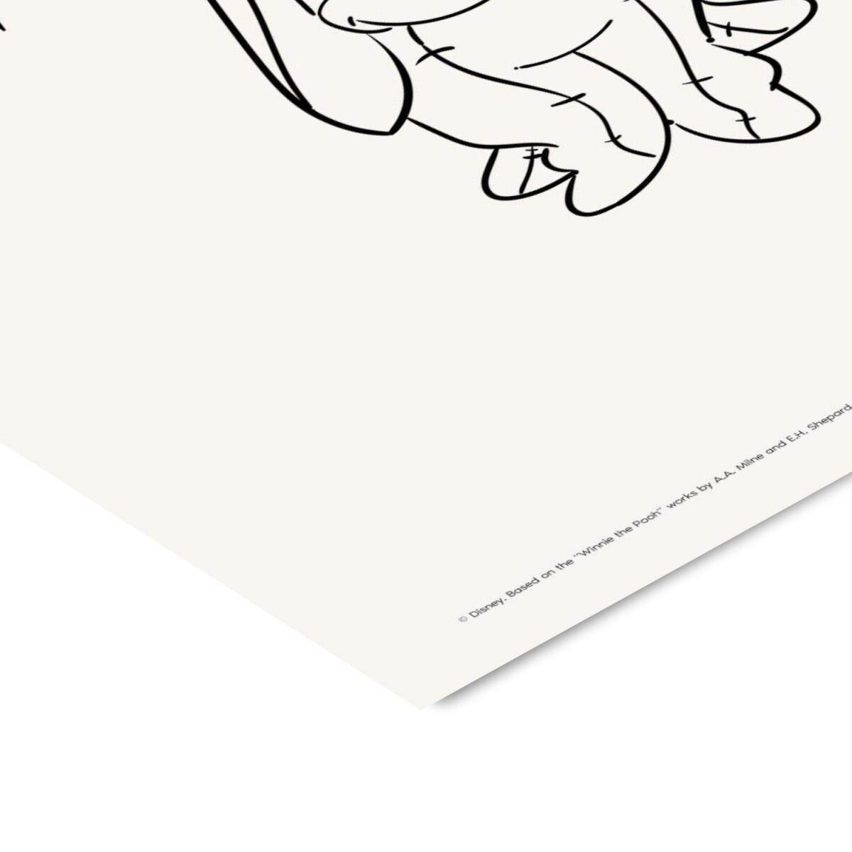 POSTER Disney's Eeyore Slow Down - Beige, Papier (30/40/0.1cm) - Poster&Frame