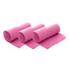 FLEECEDECKE 3er Set rosa 130/160 cm Kettelrand Anti-Pilling - Pink, Textil (130/160cm) - wometo