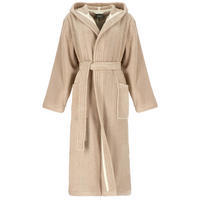 BADEMANTEL DAMEN KAPUZE THE LUXURY 852 SAND - 375 - Beige, Textil (Snull) - Cawö