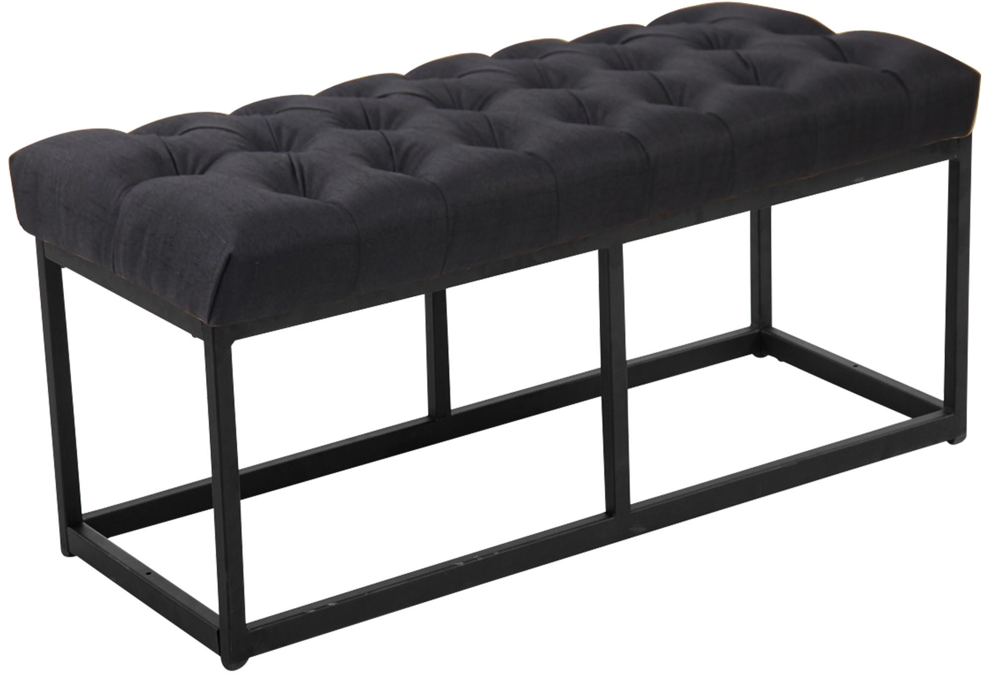 SITZBANK Mexico Stoff Schwarz - Schwarz, Textil (100/46/38cm) - DELUKE