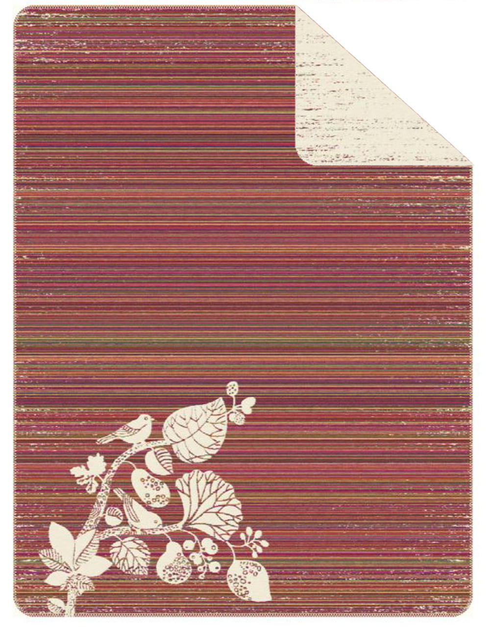 WENDE-WOHNDECKE Zauberwald Baumwoll-Mischgewebe 150/200 cm - Multicolor, Textil (150/200cm) - beties Heimtextil