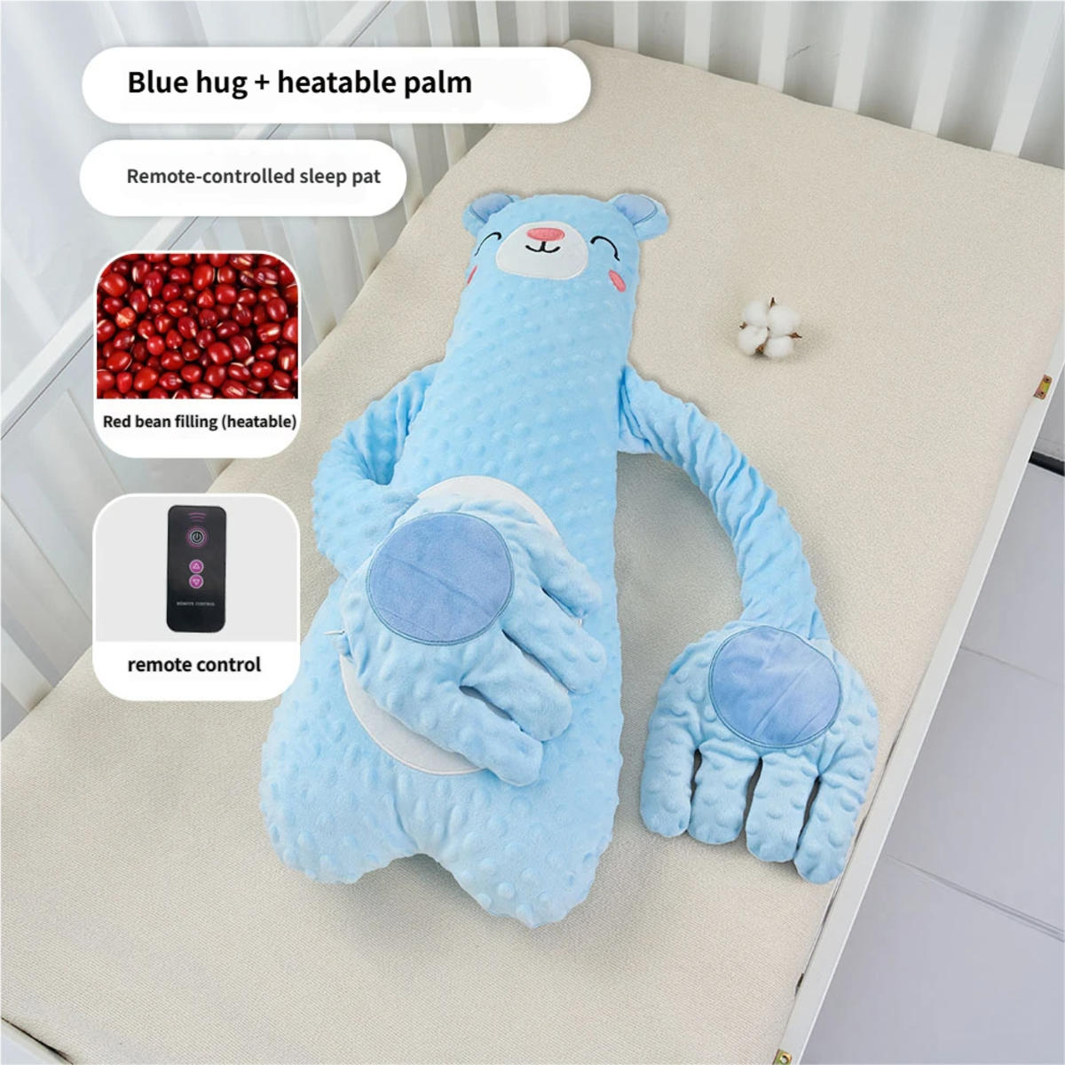 KUSCHELTIER 28/10/64 cm - Blau, Textil (28/64cm) - Authentics