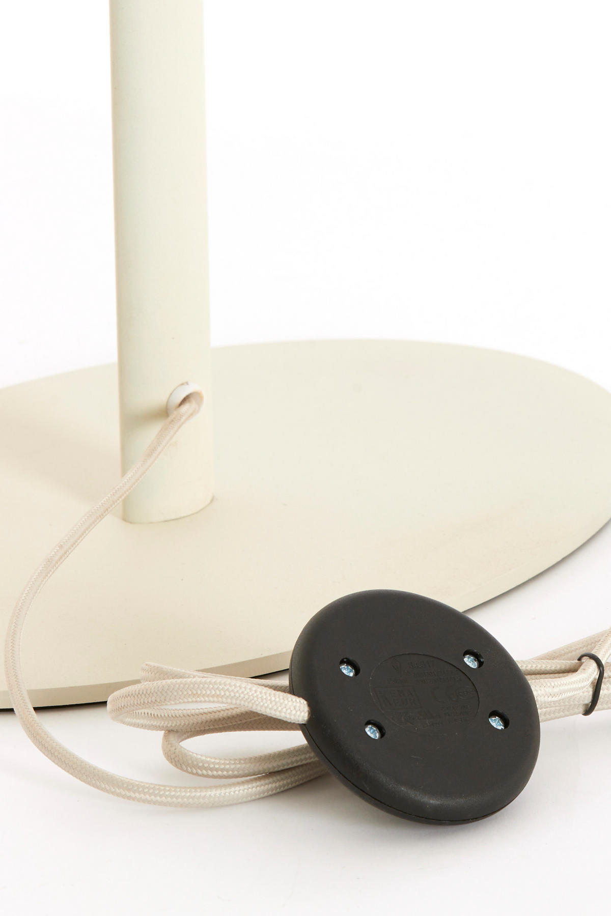 STEHLAMPE - Weiß - 30/20/130 cm - Weiß, Metall (30/20/130cm) - Light & Living
