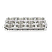 MUFFINFORM Silber 35/28/2.4 cm P03634 - Silberfarben, Metall (28/2.4/35cm) - Patisse 