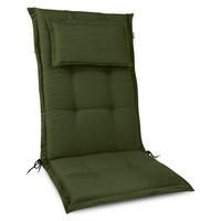 HOCHLEHNERAUFLAGE HighLux HL 120/52/7cm Dunkelgrün - Dunkelgrün, Textil (50/7/120cm) - Beautissu 