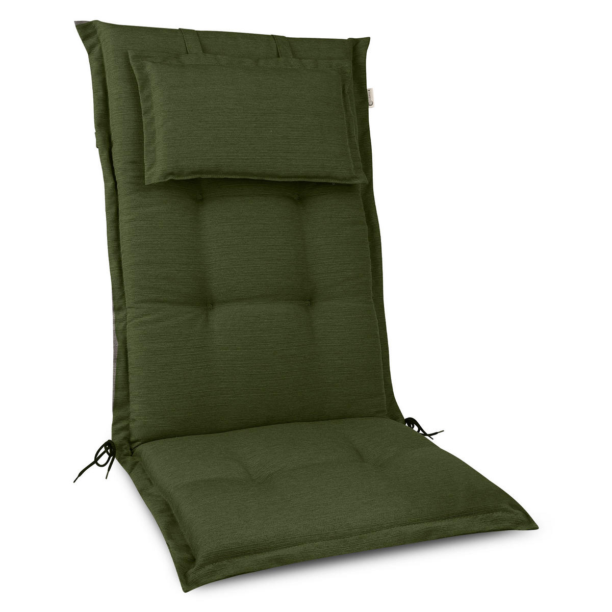 HOCHLEHNERAUFLAGE HighLux HL 120/52/7cm Dunkelgrün - Dunkelgrün, Textil (50/7/120cm) - Beautissu 