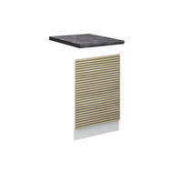 FRONTBLENDE Fame-Line Eiche Paneel 45 cm , AP Anthrazit - Eichefarben/Weiß, Holzwerkstoff (45/67.4/1.6cm) - Vicco