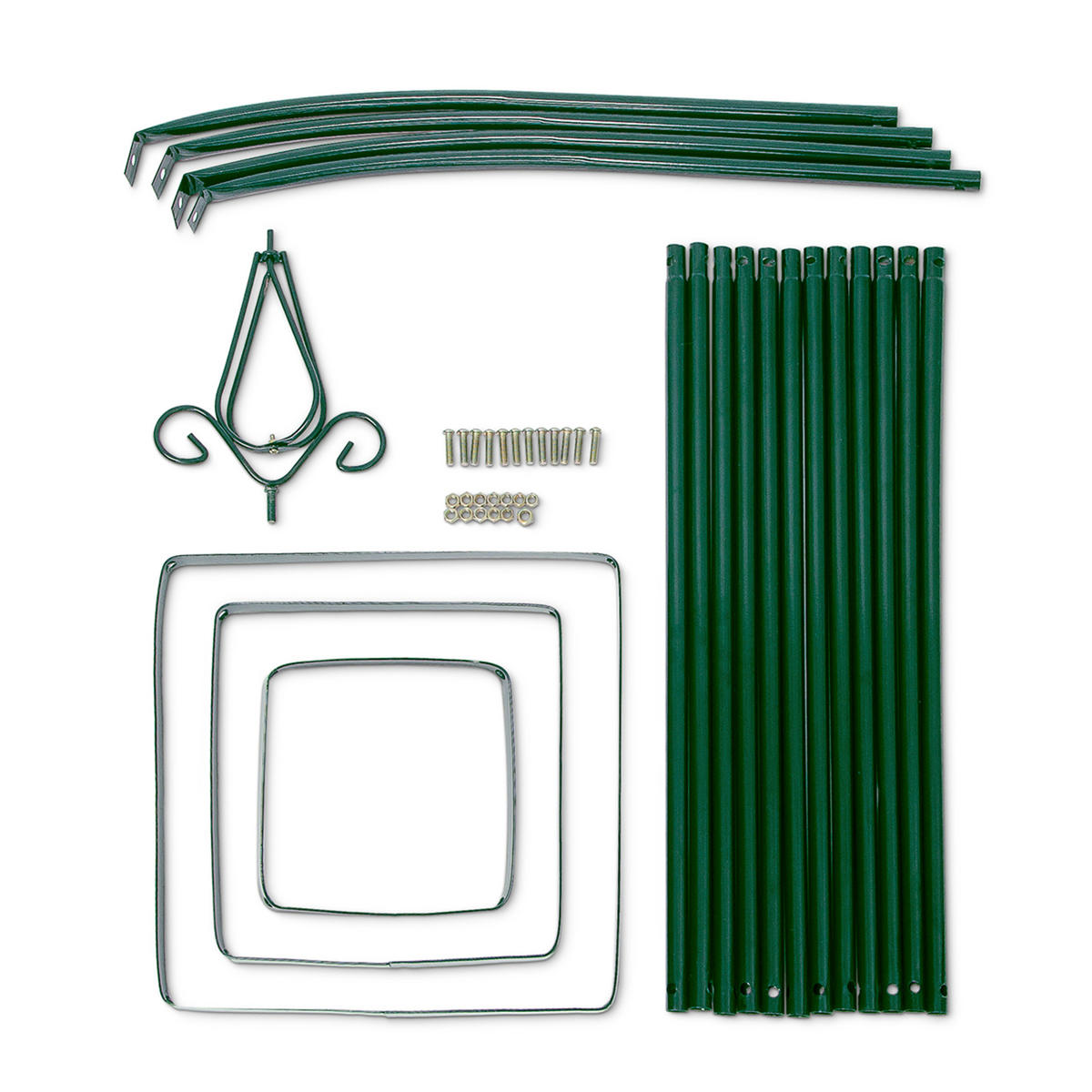 RANKTURM - Grün, Metall (35/192/35cm) - Relaxdays