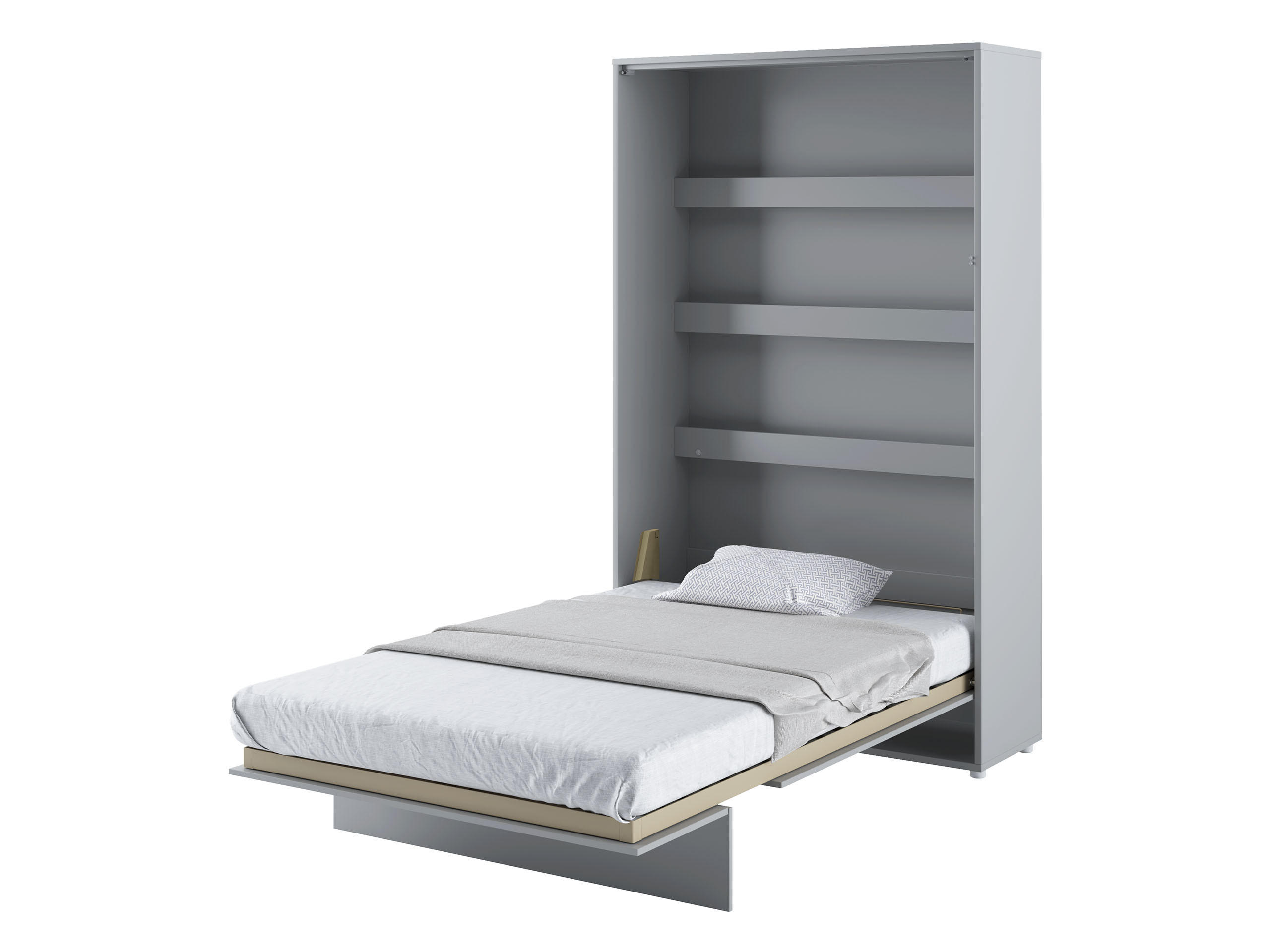 SCHRANKBETT Bed-Concept BC-02 120x200 - Grau, Holz/Holzwerkstoff (120/200cm) - MIRJAN24