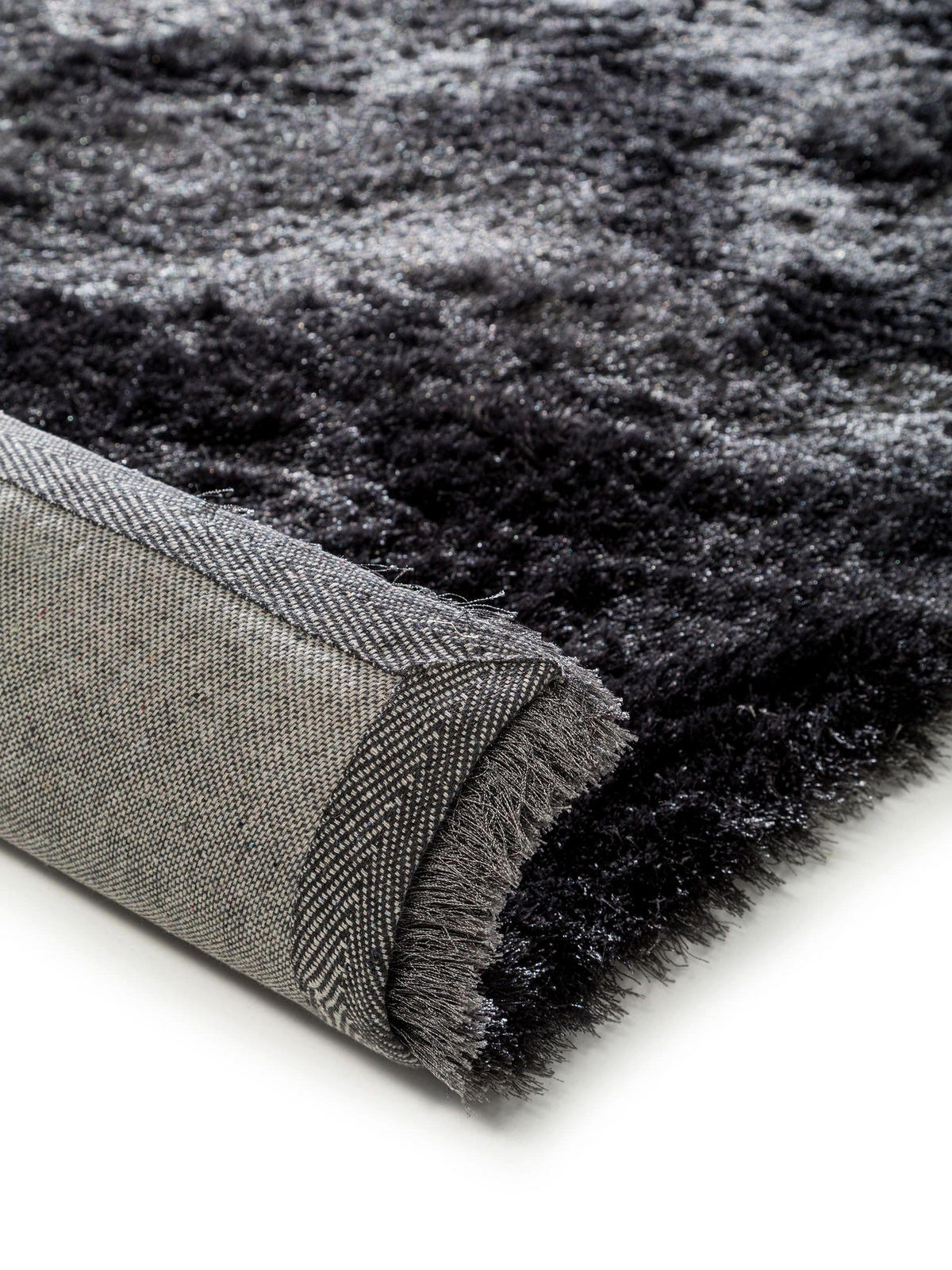 HOCHFLORTEPPICH Whisper Anthrazit 200x200 cm - Anthrazit, Textil (200/200cm) - benuta Nest