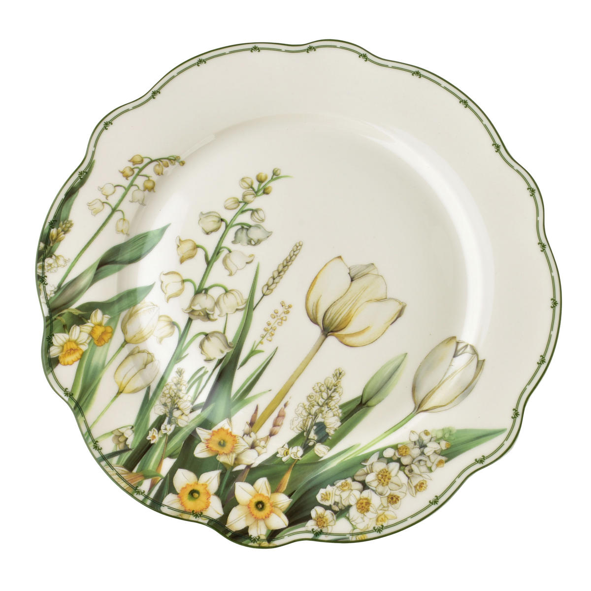 GESCHIRR-SET Lea Elegant Grün 18-tlg 27/19,5/22 cm Keramik - Grün, Keramik (19.5/22/27cm) - Mondex