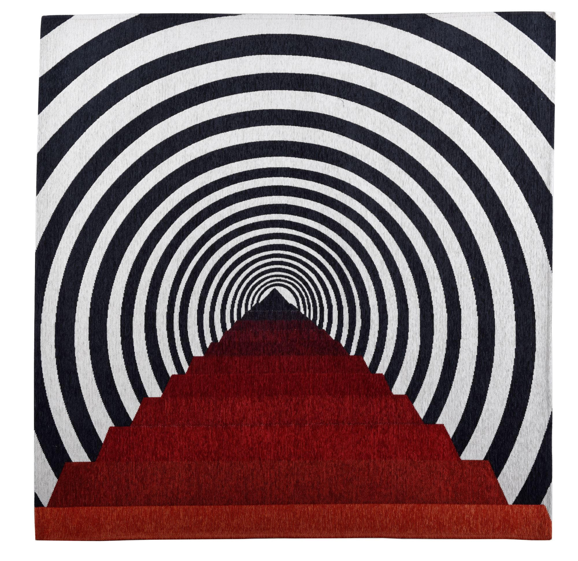 Gino Falcone Flachwebeteppich Rot 100x100 cm