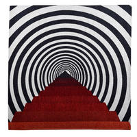 FLACHWEBETEPPICH Cosima 100x100 cm - Rot, Textil (100/100cm) - Gino Falcone