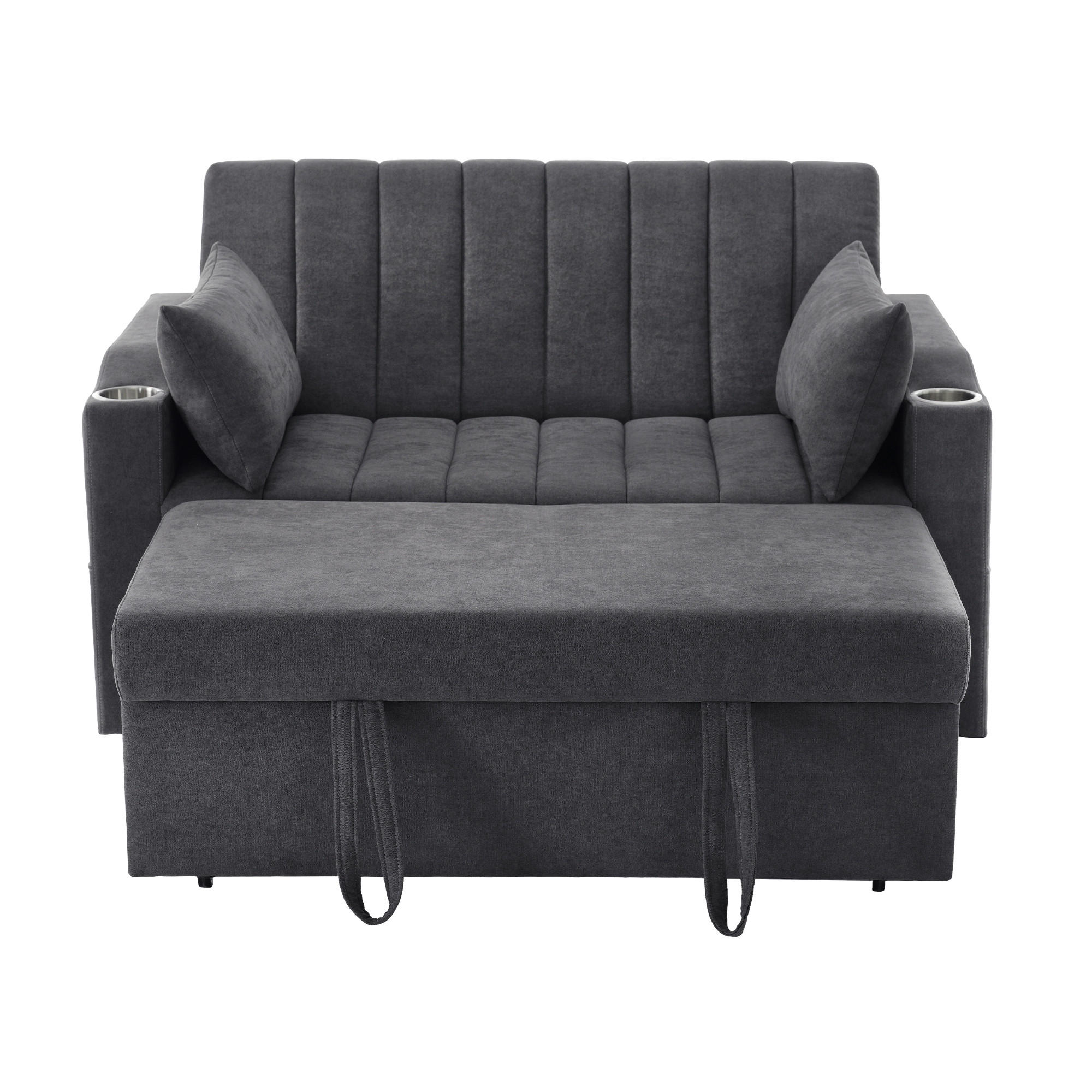 XXXLutz Sofabett Grau 162x84x136 cm