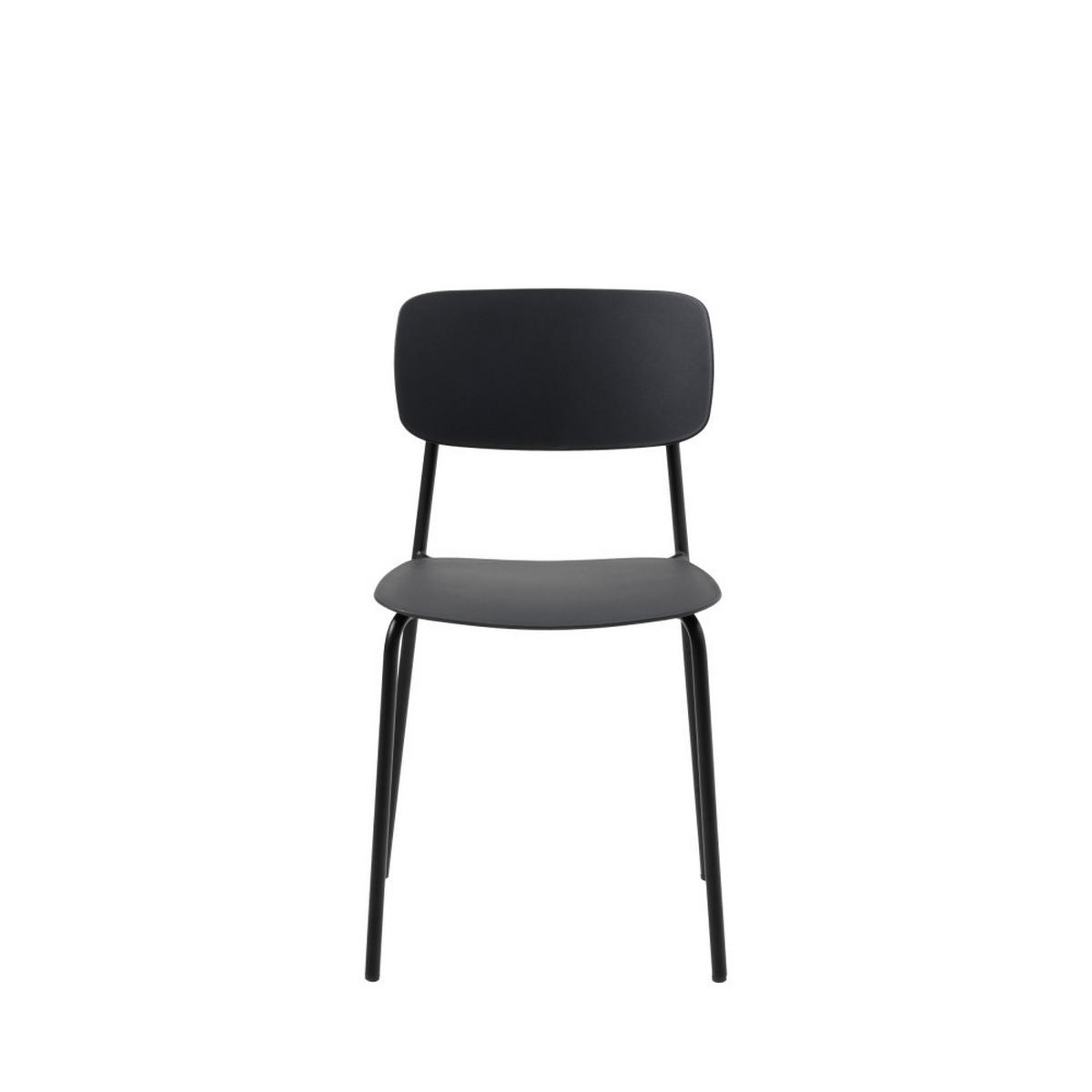 DESIGN-STUHL - Plastik - Schwarz - 4er-Set - Schwarz, Kunststoff (44/79/51cm) - Drawer