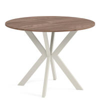 TISCH Kaschmir EWA Ausziehbar - Kaschmir/Walnussfarben, Holzwerkstoff (90/90/76cm) - Sepro Meble