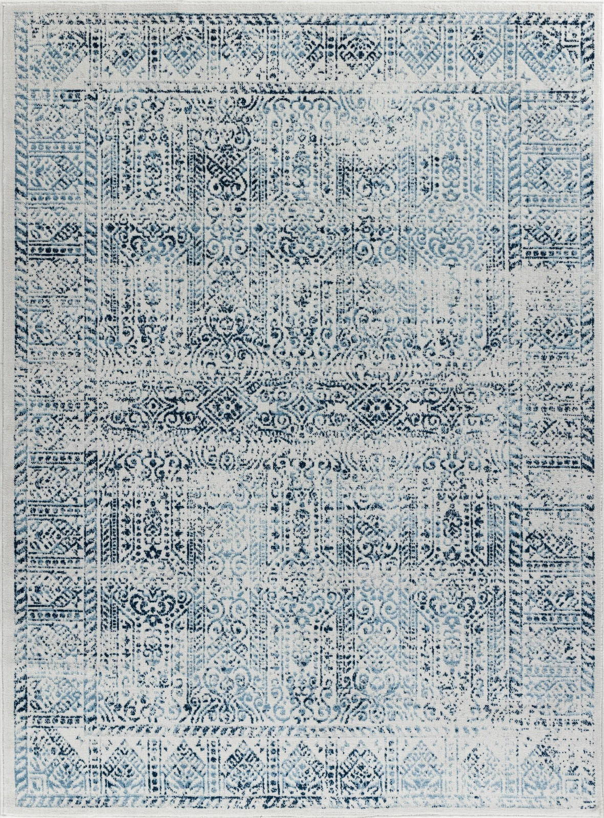 VINTAGE-TEPPICH 120x170 cm Blau - Blau, Naturmaterialien/Textil (120/170cm) - LIVABLISS