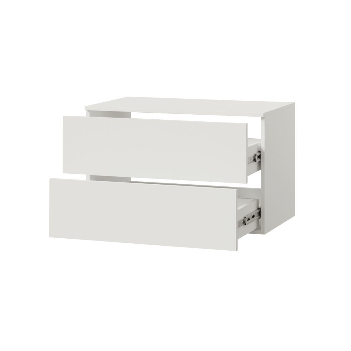 WASCHTISCHUNTERSCHRANK Color 2S 80 Weiß - Weiß, Holzwerkstoff (80/50/45cm) - mzm24